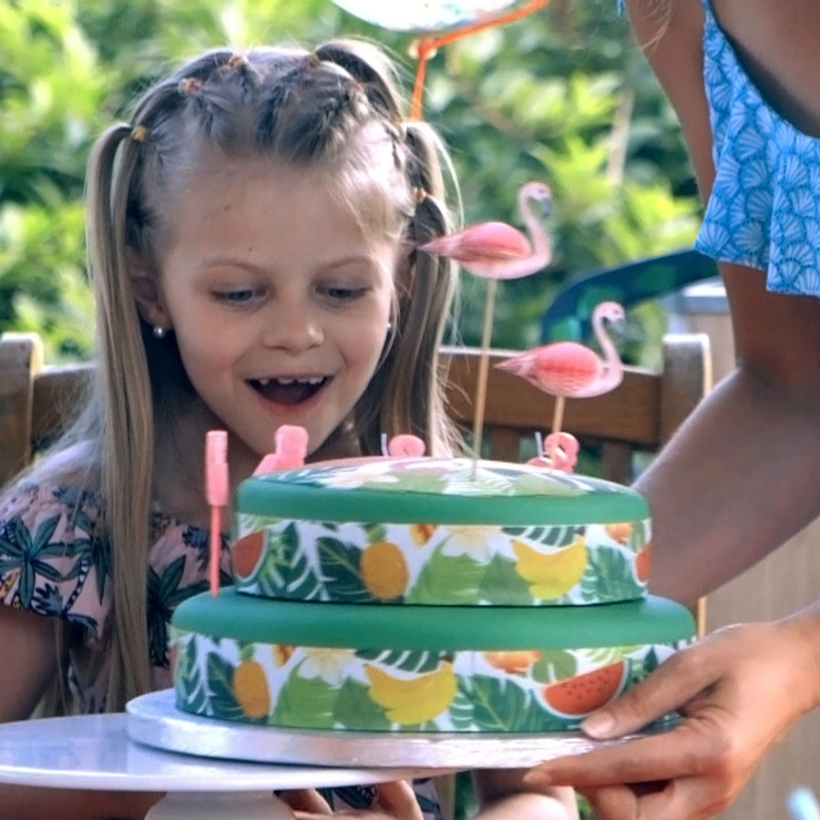 Gateau Tropical 2 Etages Pour L Anniversaire De Votre Enfant Annikids