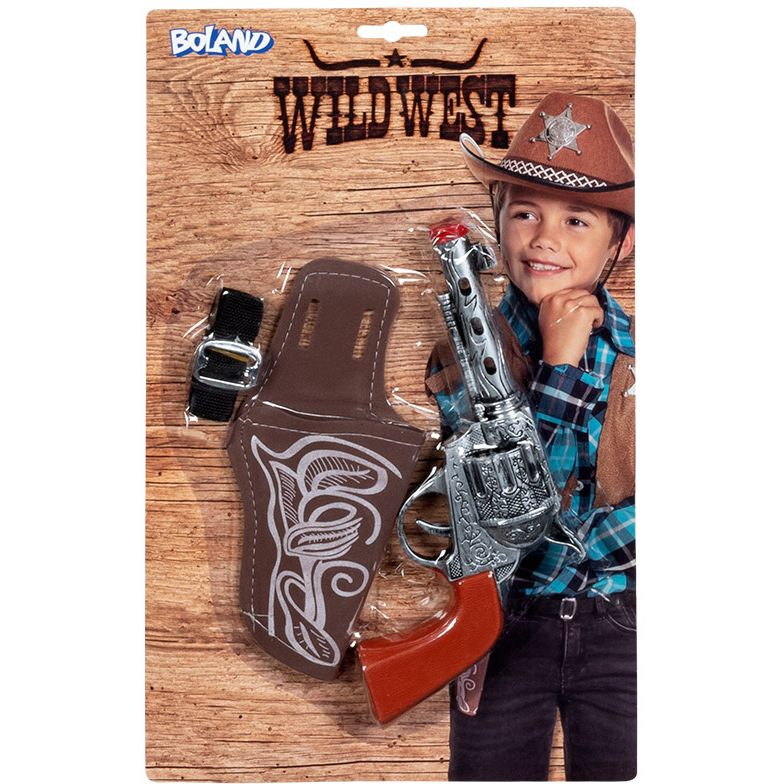 Accessoires/Cowboy Ceinture avec étui pistolet pour adultes:noir