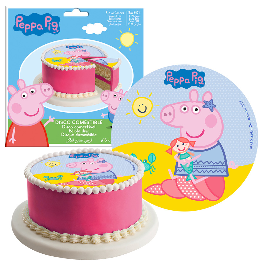 Other Gift Party Supplies Peppa Pig Decoration Gateau Disque Azyme Comestible Anniversaire Home Garden