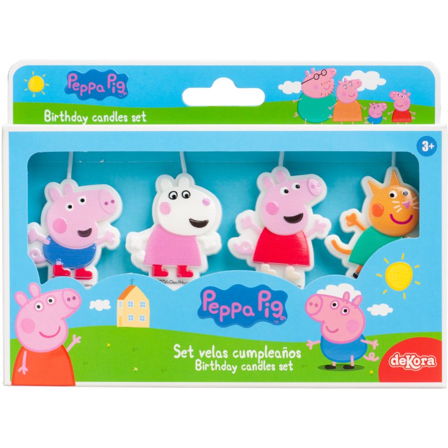 Bougies Anniversaire Peppa Pig - Lot De 4 – La Boite à Dragées