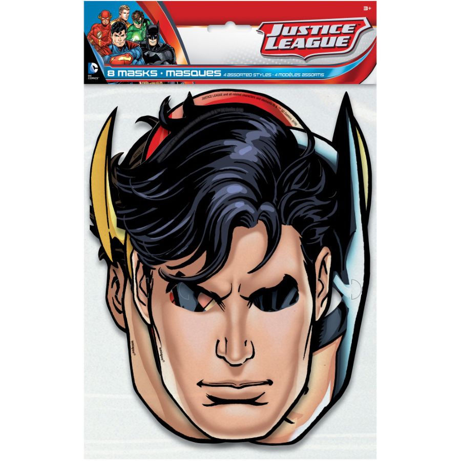 8 Masques Super Héros Comics pour l'anniversaire de votre enfant - Annikids