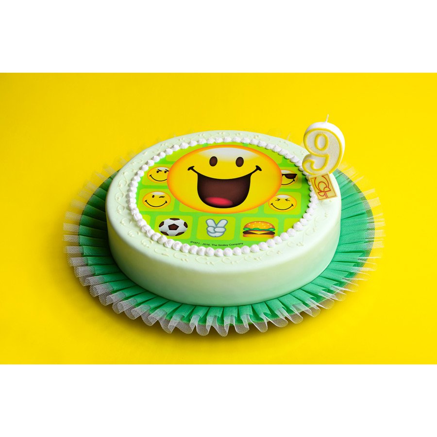 Disque En Sucre Smiley 21 Cm Pour L Anniversaire De Votre Enfant Annikids