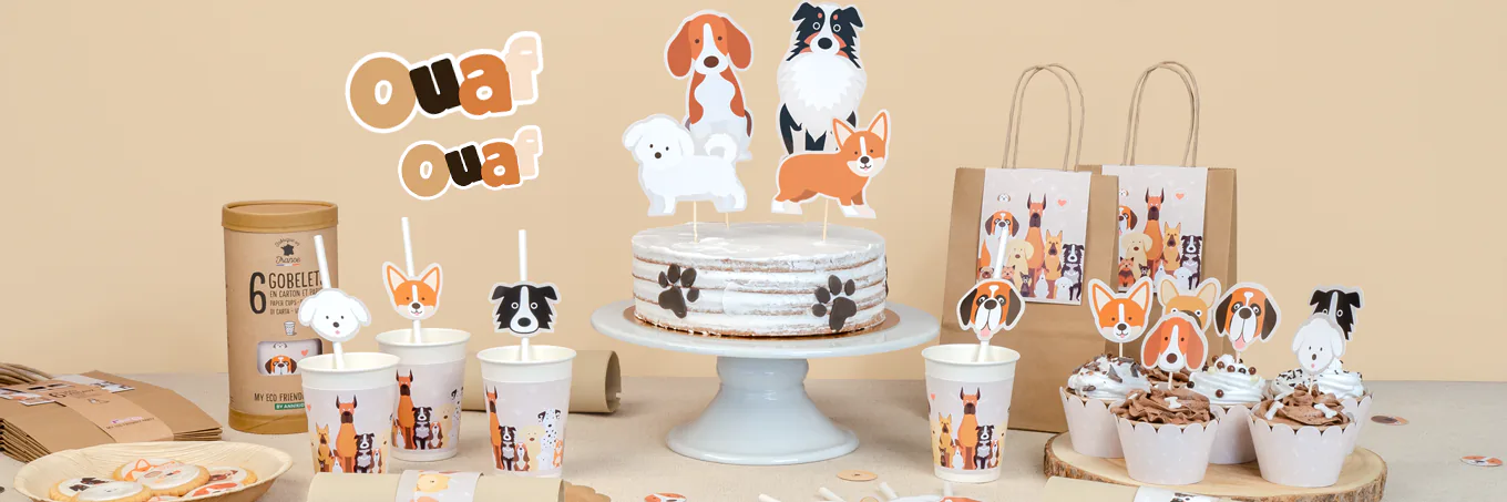 Thme d'anniversaire Chiens pour votre enfant