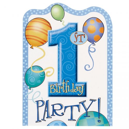 8 Invitations Anniversaire 1 An Garcon Pour L Anniversaire De Votre Enfant Annikids