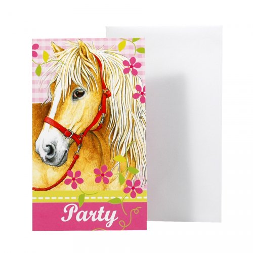 6 Cartes D Invitation Cheval Pour L Anniversaire De Votre Enfant Annikids