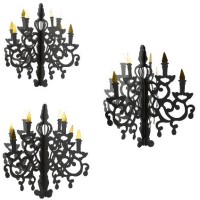 3 Chandeliers  Suspendre Noirs - Papier