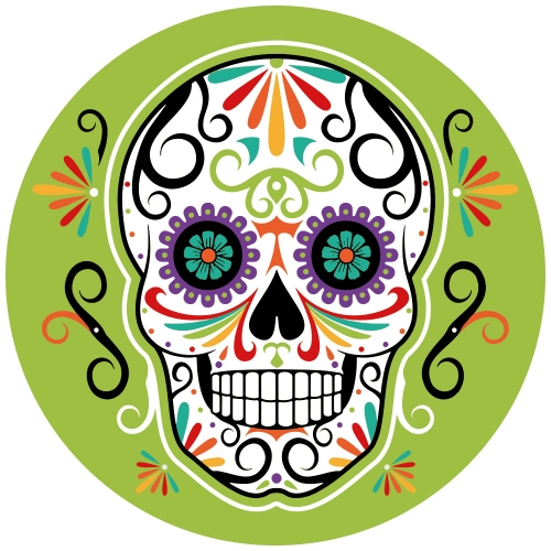 Disque Sucre Halloween Calavera Halloween Annikids