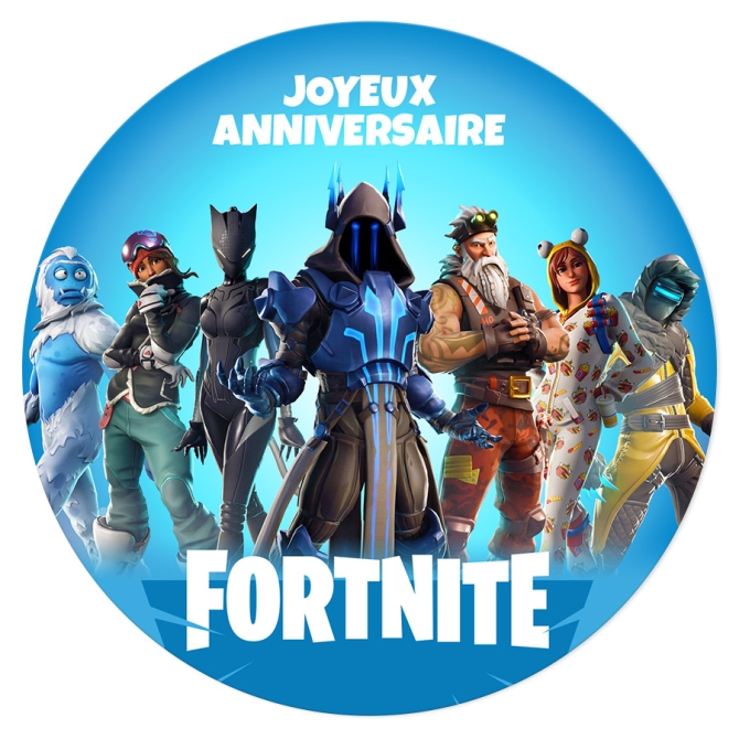 Disque gteau Fortnite (19 cm) 