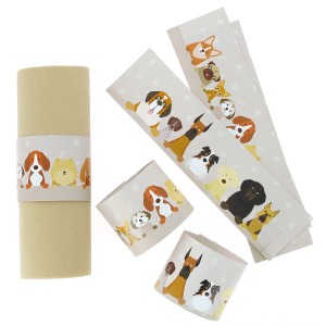 6 Ronds de serviettes Chiens