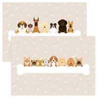 6 Sets de table Chiens