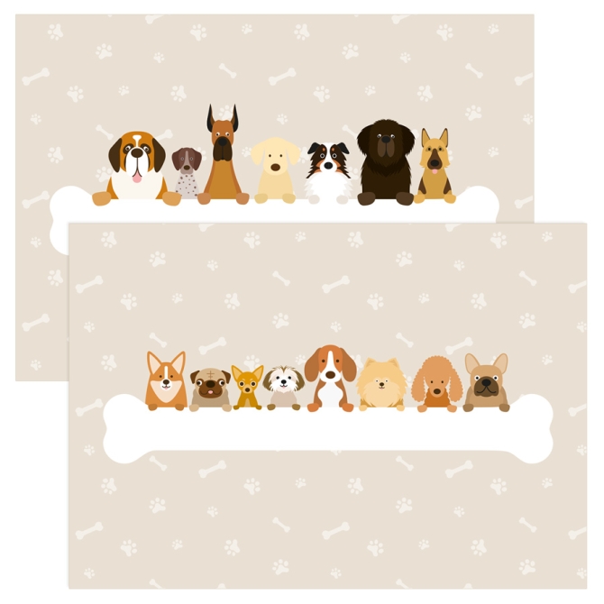 6 Sets de table Chiens 