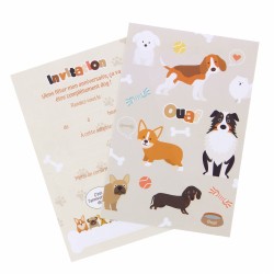 6 Invitations Chiens. n1