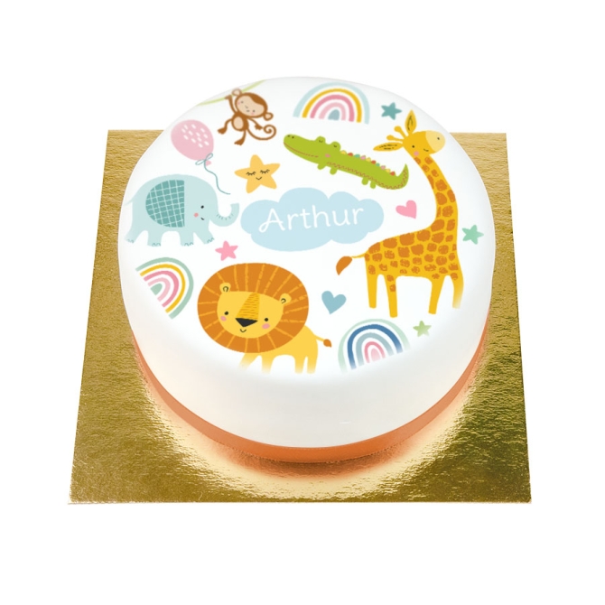 BuenoCake Baby Jungle personnalisable -  14 cm 