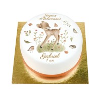 BuenoCake Joli Bois personnalisable -  14 cm