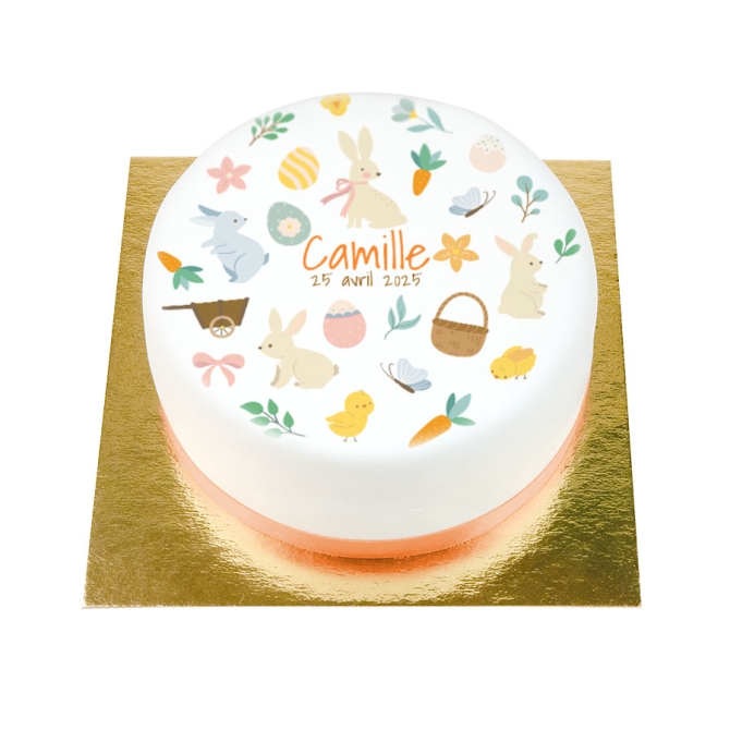 BuenoCake Petit Lapin personnalisable -  14 cm 