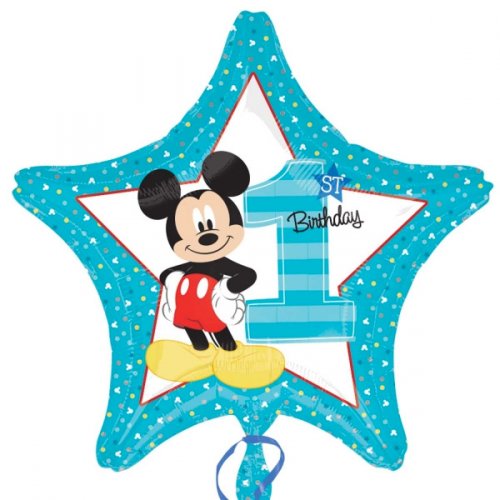 Ballon A Plat Etoile Mickey 1 An Pour L Anniversaire De Votre Enfant Annikids