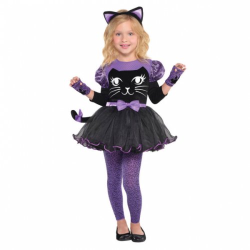 Deguisement De Chat Noir Violet Halloween Annikids
