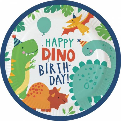 8 Assiettes Happy Dino Party Pour L Anniversaire De Votre Enfant Annikids