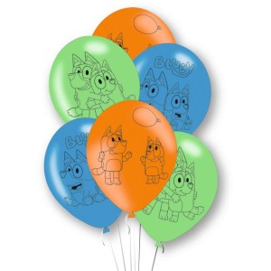 Bouquet 12 Ballons Bleu et Argent pour l'anniversaire de votre enfant -  Annikids