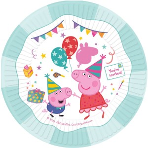 8 Assiettes Peppa Pig Party