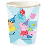 8 Gobelets Peppa Pig Party