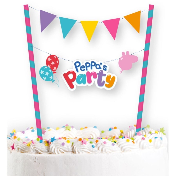 1 Banderole Dco de Gteau Peppa Pig Party 