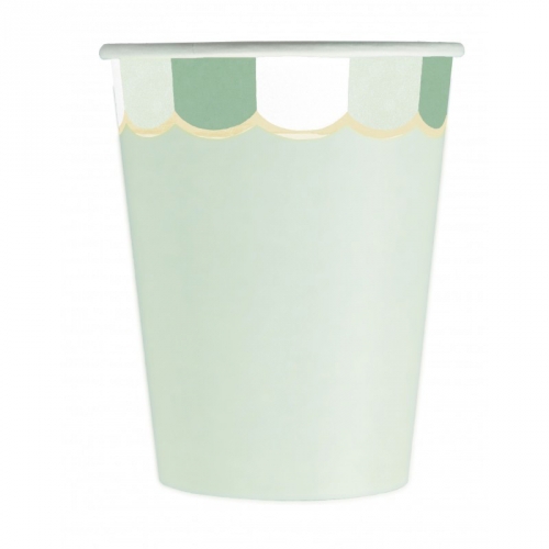 8 Gobelets Vert Pastel Deco Table Anniversaire Annikids