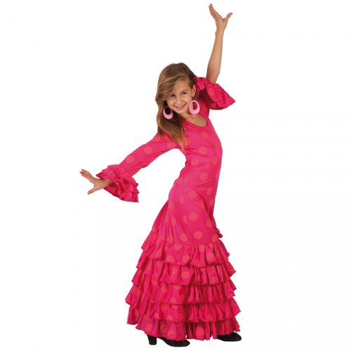 Deguisement De Danseuse Flamenco Rose Pour L Anniversaire De Votre Enfant Annikids