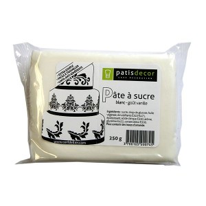 Pâte à sucre blanche à dérouler, goût marshmallow - Patisdécor
