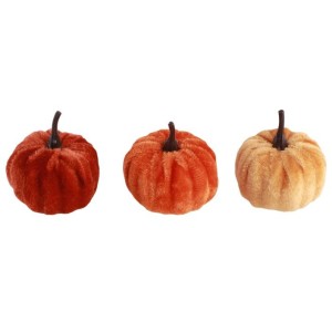 Filet de 9 Citrouilles  5 cm - Velours