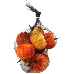 Filet de 9 Citrouilles  5 cm - Velours. n2