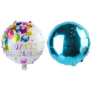 Bouquets de Ballons hélium anniversaire bleu - Au Clown de Paris