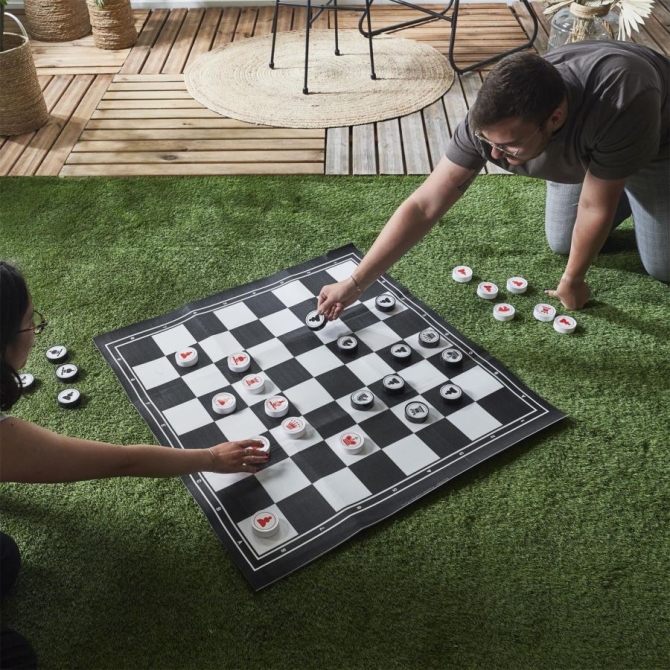 Jeu Extrieur Echecs et Dames Gant 