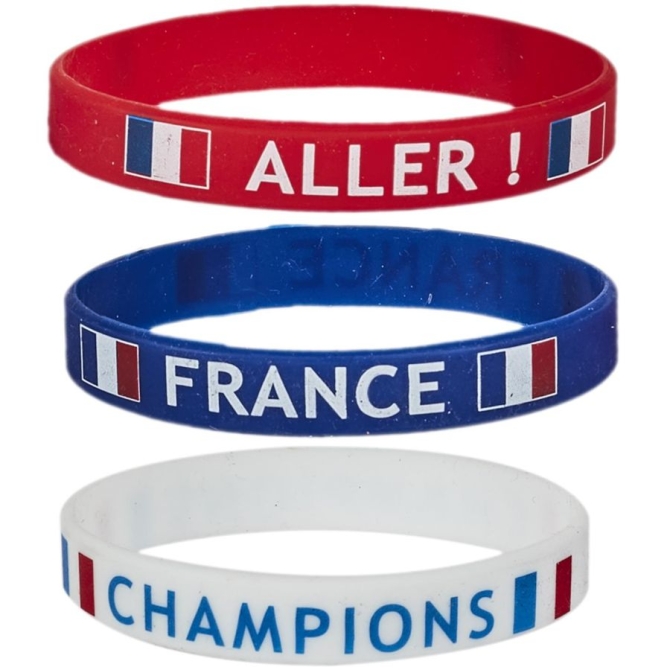 3 Bracelets Supporter France 