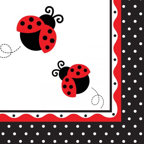 16 Serviettes Coccinelle Pour L Anniversaire De Votre Enfant Annikids