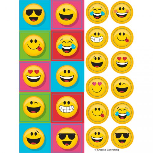 4 Planches De Stickers Emoji Smiley Fun Pour L Anniversaire De Votre Enfant Annikids