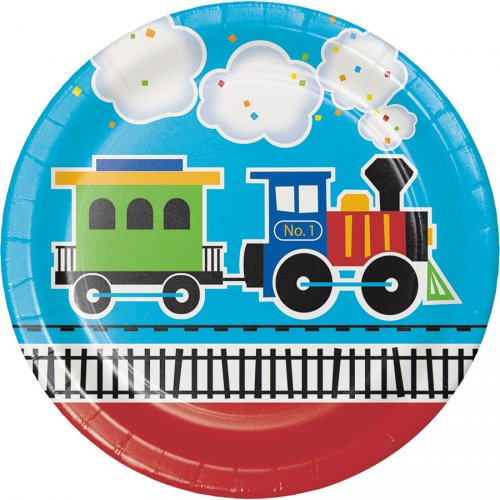 8 Assiettes Petit Train Pour L Anniversaire De Votre Enfant Annikids