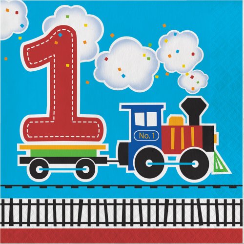 16 Serviettes Petit Train N 1 Pour L Anniversaire De Votre Enfant Annikids