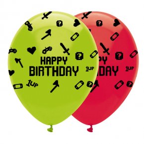 Les Ballons D Anniversaire Ballons De Baudruche Imprimes Jeux Video La Decoration D Anniversaire Pour Votre Enfant Annikids