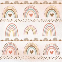 16 Petites Serviettes Boho Rainbow pour l'anniversaire de votre enfant -  Annikids