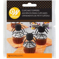 12 Cake Toppers Halloween - Araigne. n2