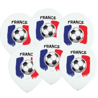 6 Ballons Drapeau France Ballon de Foot