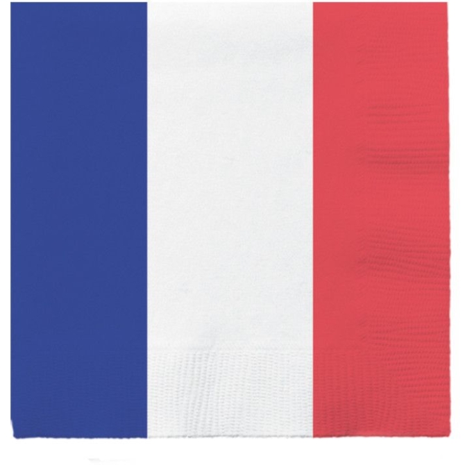 20 Serviettes Allez les Bleus 