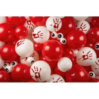 Kit 50 Ballons Halloween Bloody Eyes