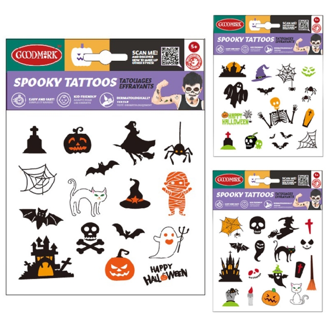 Assortiment de Tatouage Halloween 