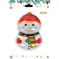 Ballon Aluminium Hlium Bonhomme de Neige - 70 cm. n1