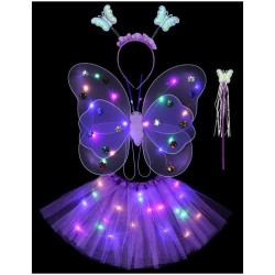 Set Papillon Violet LED. n2