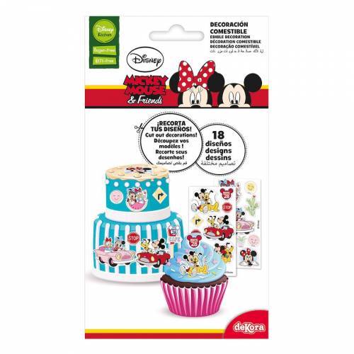 18 Stickers Mickey Minnie Comestible Sans E171 Pour L Anniversaire De Votre Enfant Annikids