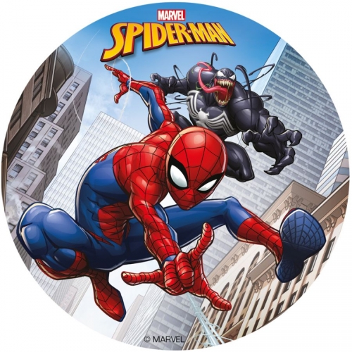 Petit Disque Spiderman (15,5 cm) - Comestible - sans E171 - Annikids