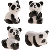 1 Fve pour Galette des Rois Panda (3-3,5 cm) - En Cramique